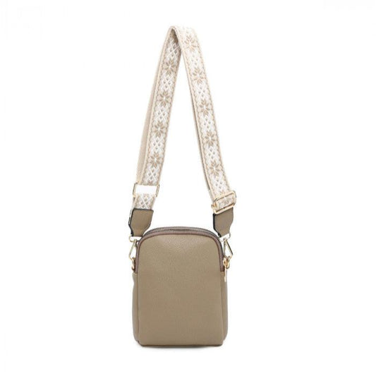 Cara Taupe Cross Body Bag