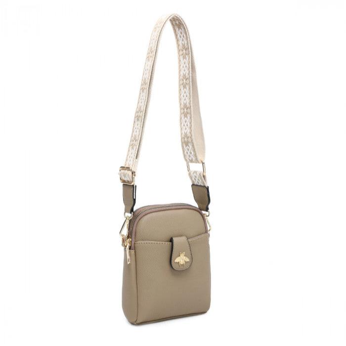 Cara Light Grey Cross Body Bag