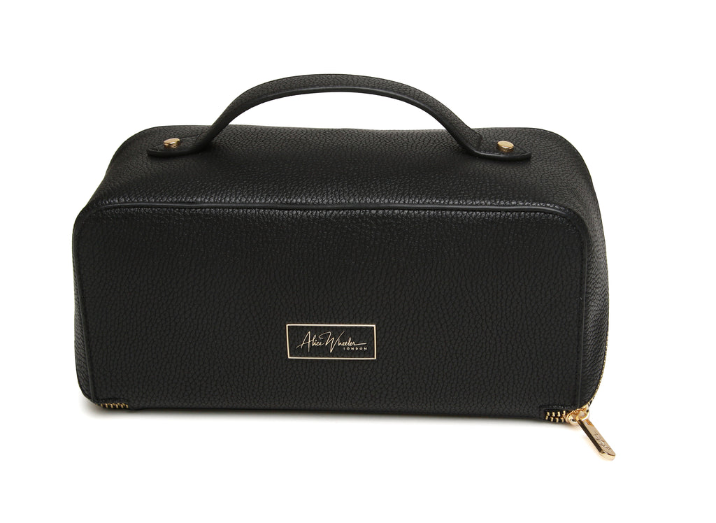 Alice Wheeler Black Mini Train Case