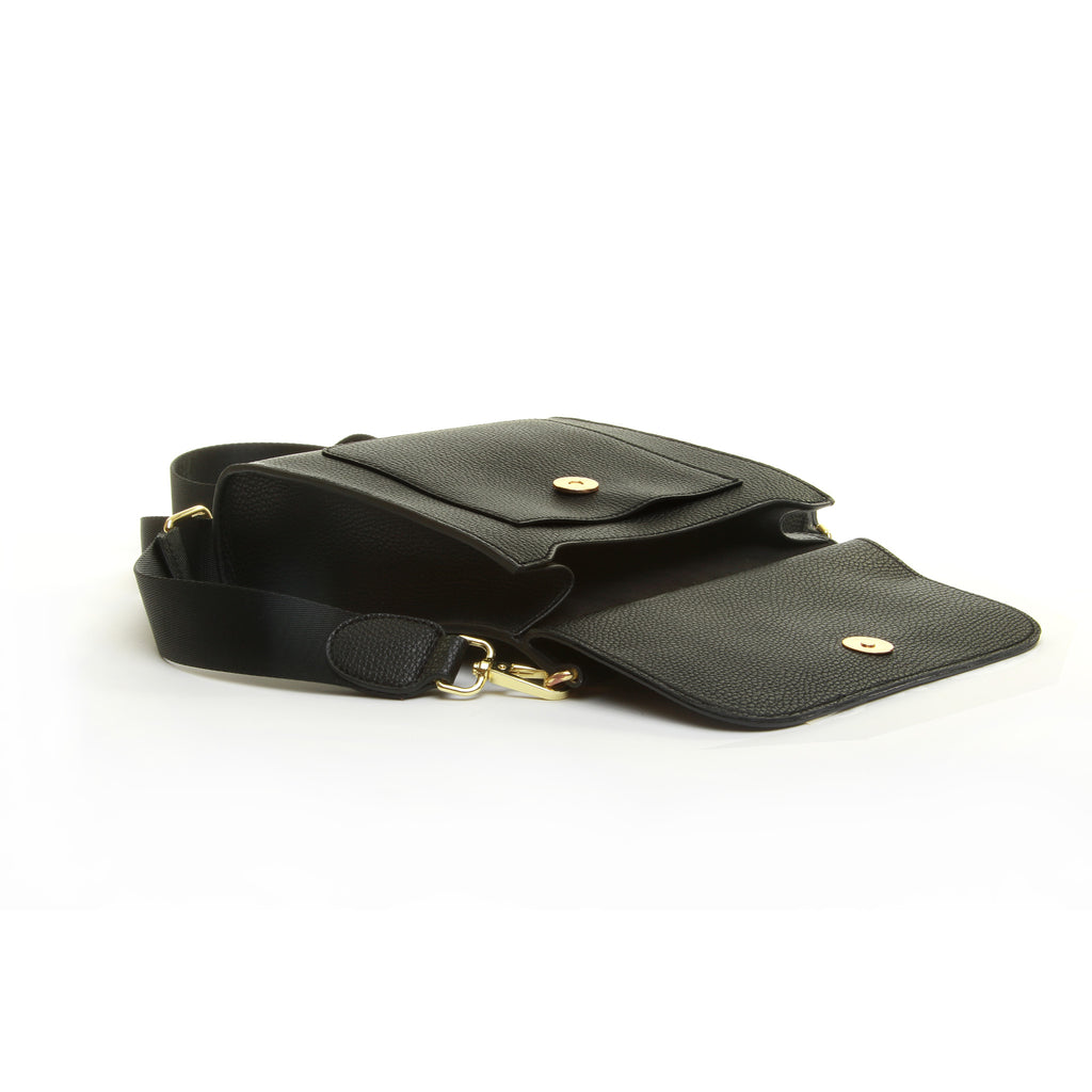 Alice Wheeler Bloomsbury Black Cross Body Bag