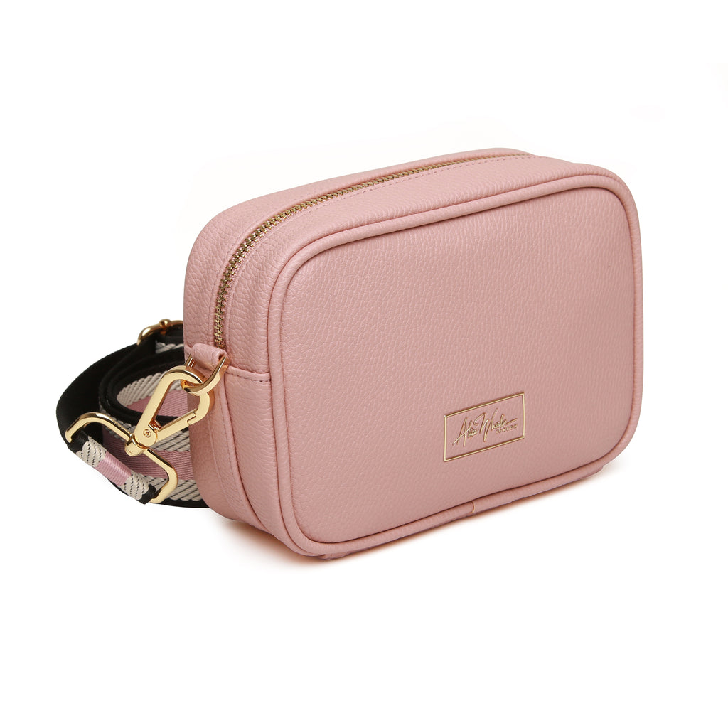 Alice Wheeler Pink Mini Mayfair Cross Body Bag