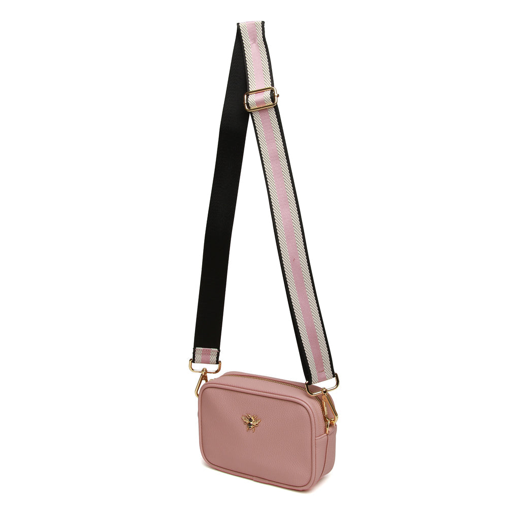 Alice Wheeler Pink Mini Mayfair Cross Body Bag