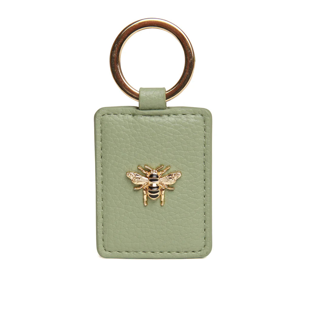 Alice Wheeler Sage Key ring with Bee