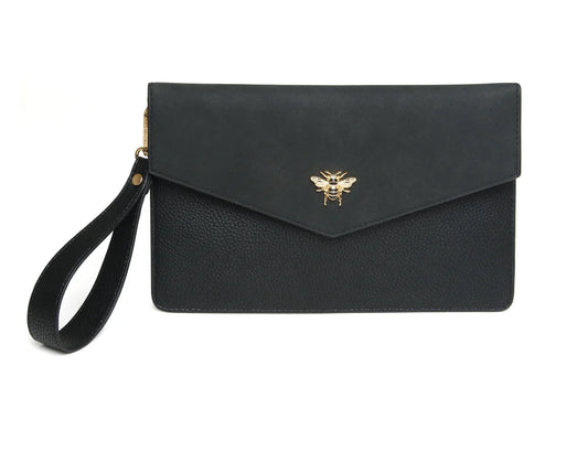 Alice Wheeler Black Chelsea Clutch