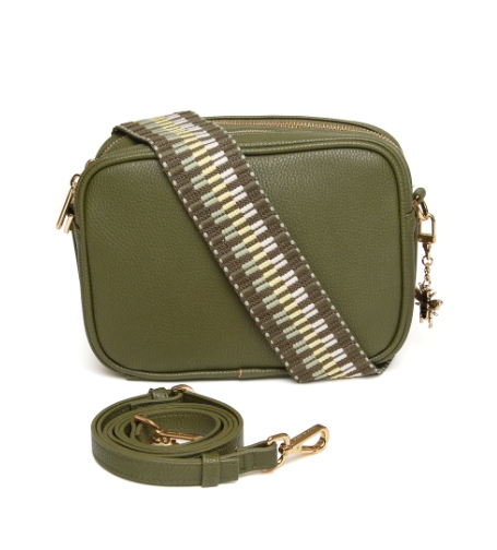 Alice Wheeler Olive Soho Twin Compartment Camera Cross Body Bag