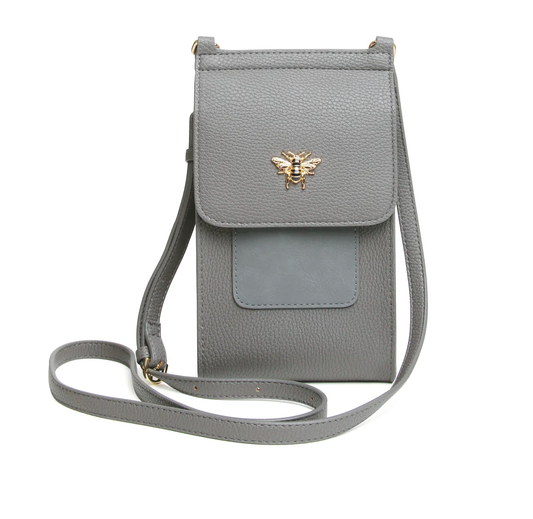 Alice Wheeler Slate Mini Bloomsbury Phone Bag