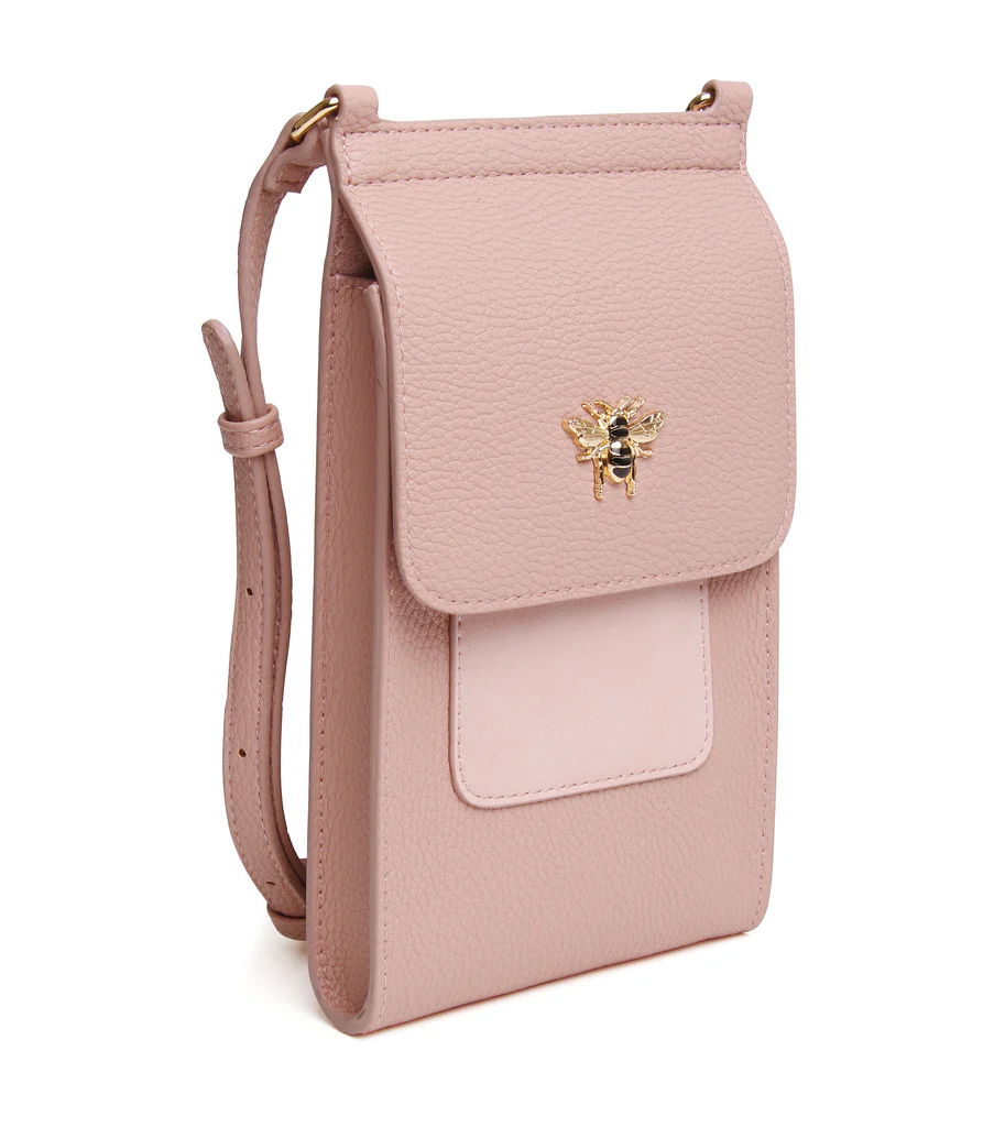 Alice Wheeler Blush Pink Mini Bloomsbury Phone Bag