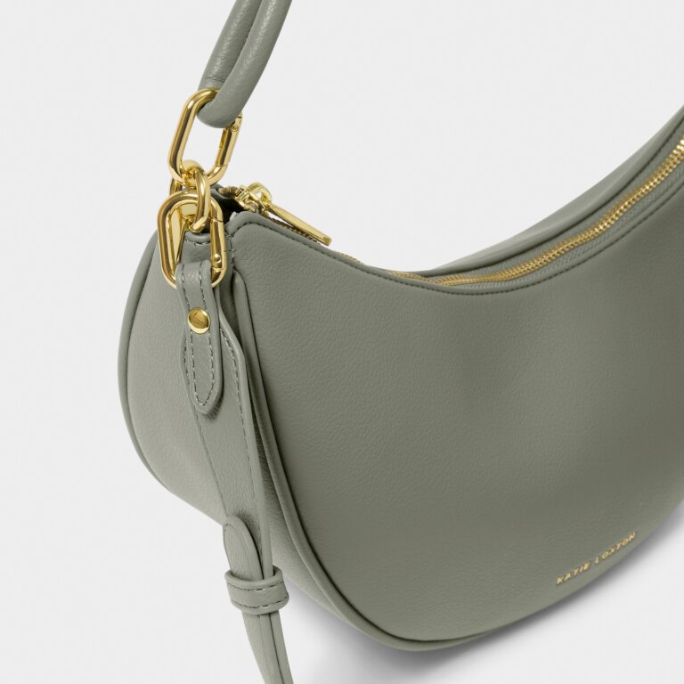 Katie Loxton Asha Sling Bag in Graphite Green