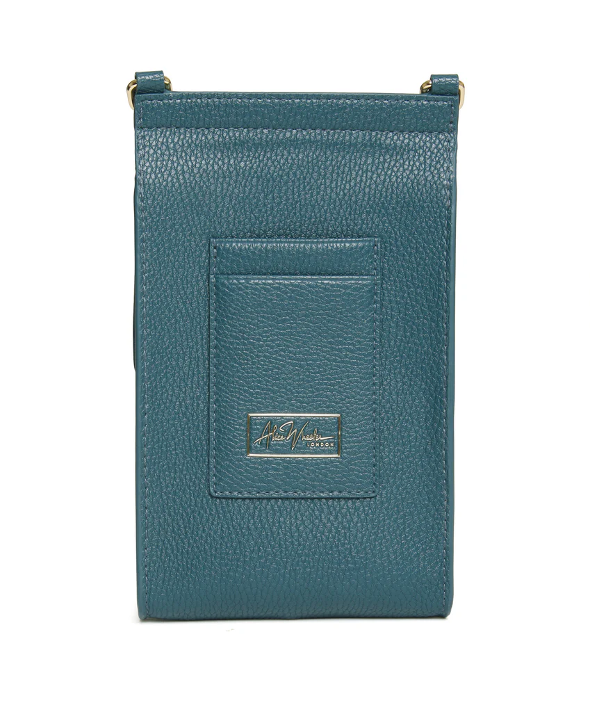 Alice Wheeler Teal Mini Bloomsbury Phone Bag