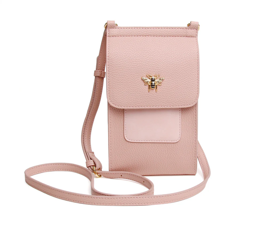 Alice Wheeler Blush Pink Mini Bloomsbury Phone Bag