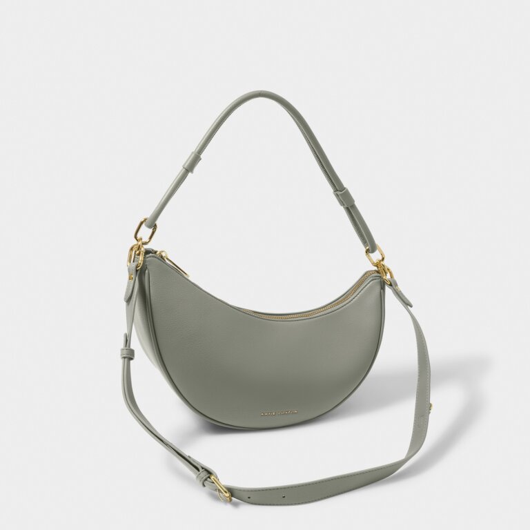 Katie Loxton Asha Sling Bag in Graphite Green