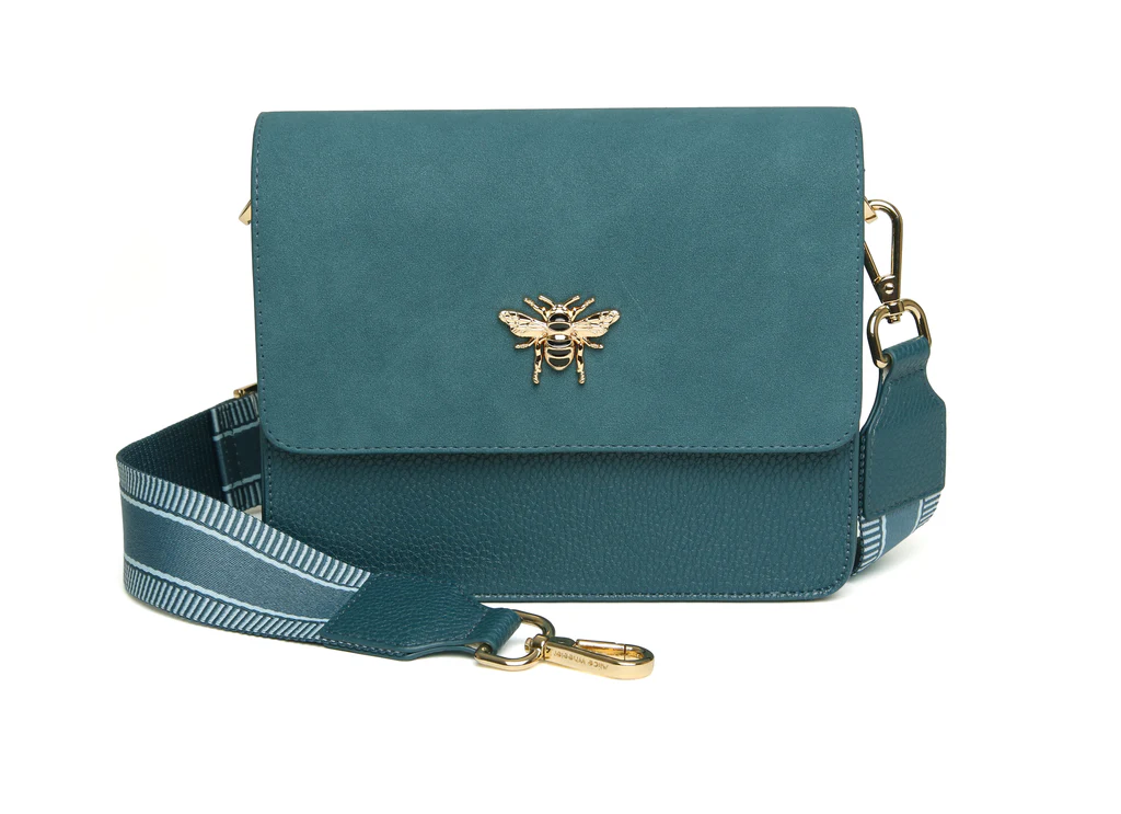 Alice Wheeler Teal Highbury Cross Body Bag