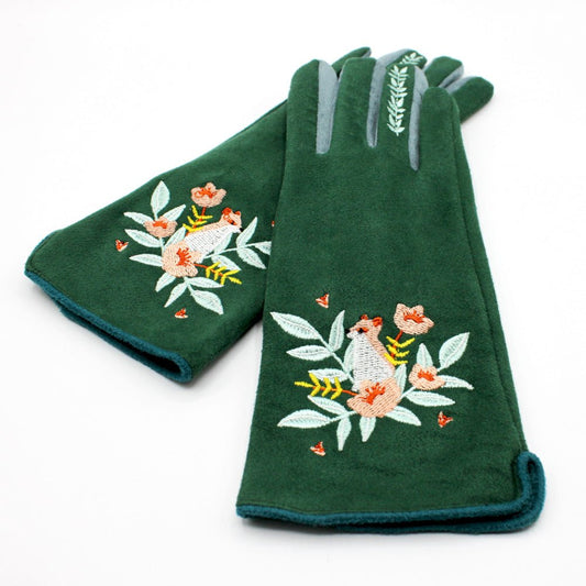 House Of Disaster Secret Garden Fox Velvet Gloves